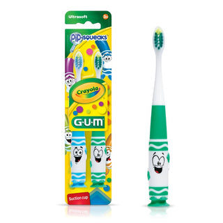GUM Crayola Pip-SQUEAKs Kids Manual Toothbrush